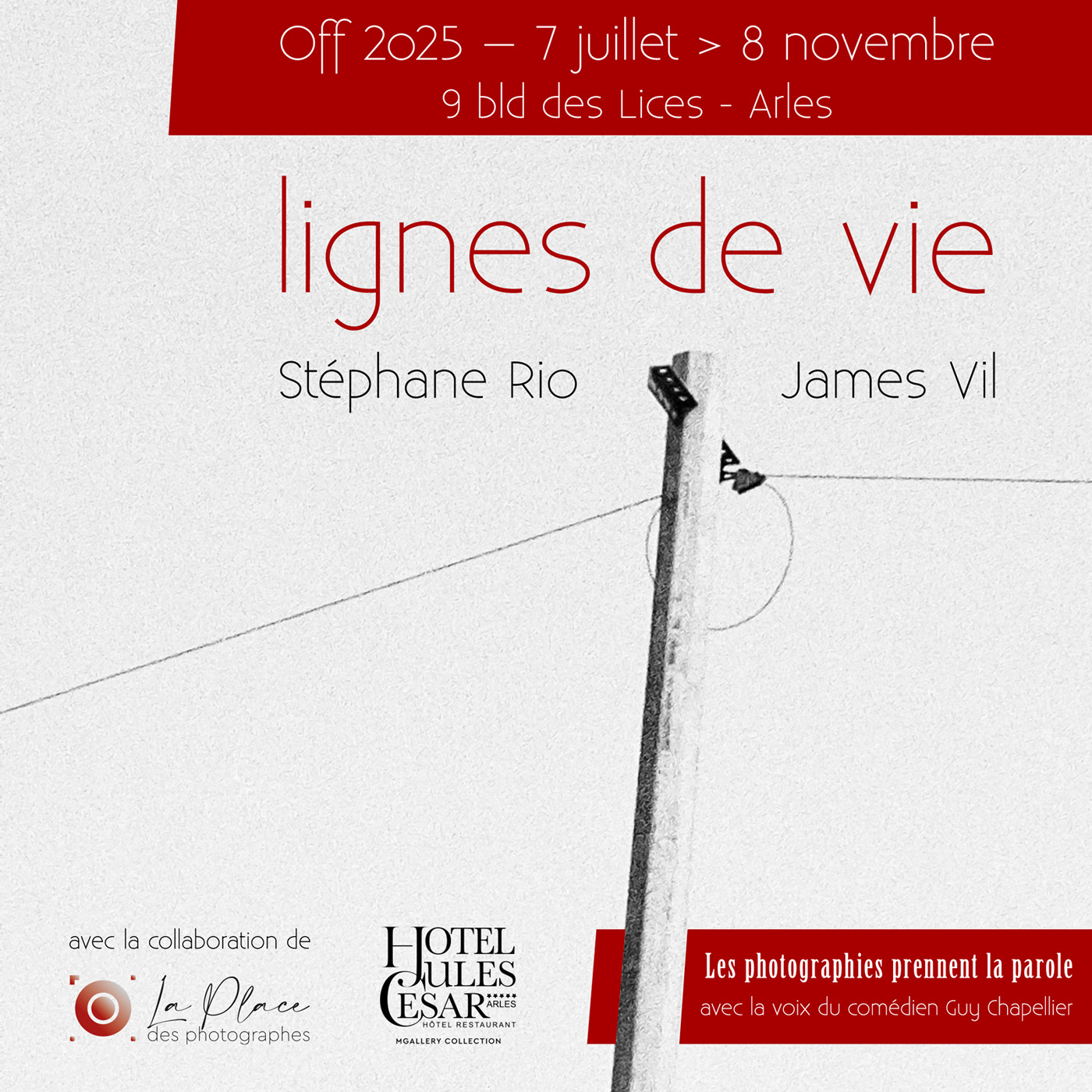Arles 2025 – Lignes de vie – Stéphane Rio et James Vil