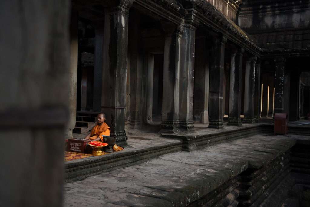 Recueillement à Angkor